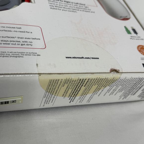 Vintage Microsoft Wheel Mouse Optical Wired USB PS/2 PC Mac NOS X08-71117A - Picture 5 of 6